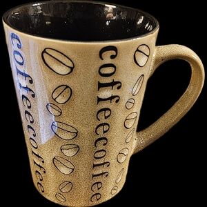 Pfaltzgraff Tan Coffee Mug with Black Interior